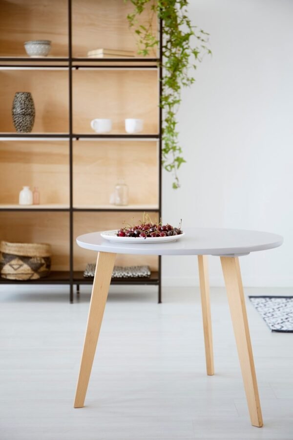 real-photo-of-a-plate-of-cherries-on-a-round-woode-UY7E3WZ Designer Table 2